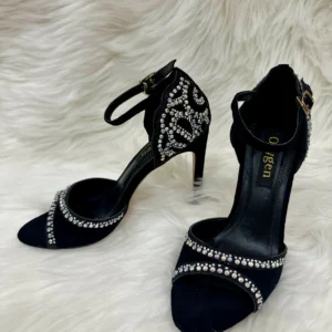 Stellar Grace Crystal-Studded Heels.